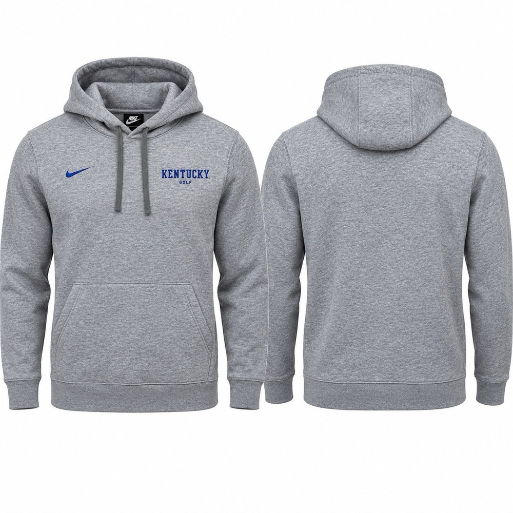 Nike Kentucky Wildcats Golf Club Fleece Hoodie Gray Men’s Medium UK New No Tags